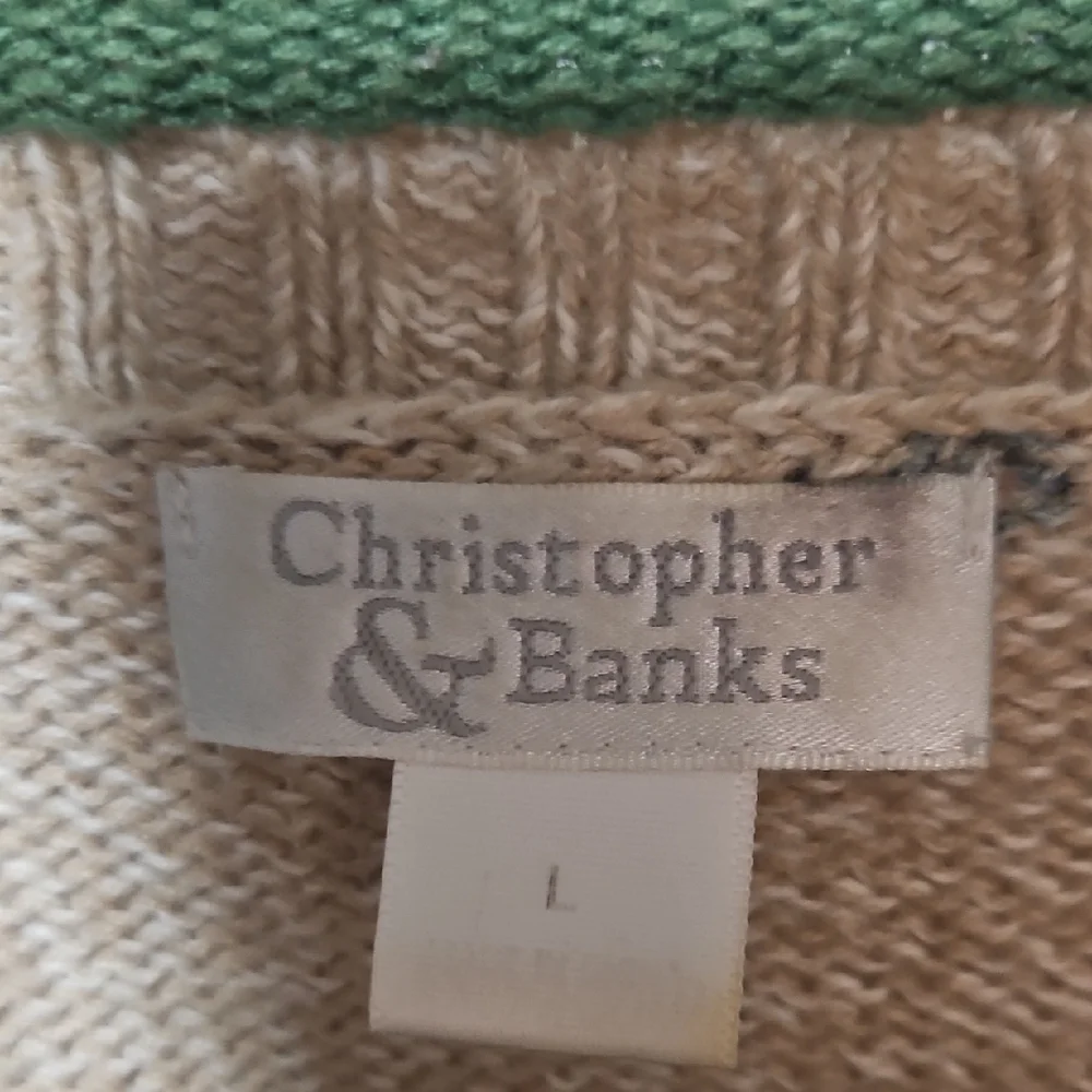 Vintage Christopher & Banks “12 Days of Christmas” Holiday Sweater Large